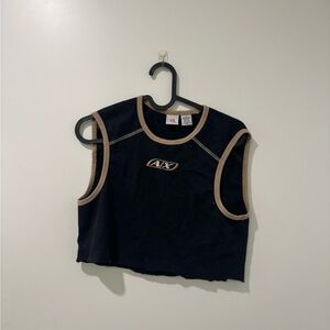 vintage armani exchange cropped tank top